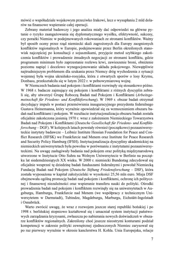 Niemcy wobec zbrojnych konfliktów regionalnych w Europie (1991-2022) - obrazek 7